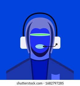 Chat Bot Free Robot Virtual Assistance Of Website Or Mobile Applications, Artificial Intelligence Flat Vector Illustration