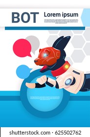Chat Bot Free Robot Virtual Assistance Of Website Or Mobile Applications, Artificial Intelligence Concept Flat Vector Illustration