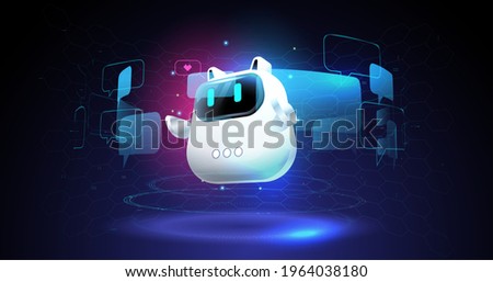 Chat bot and future marketing. Online consultation. Online consultation. artificial intelligence. Internet technology.