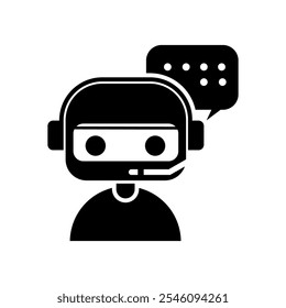 Chat bot icon eps 10