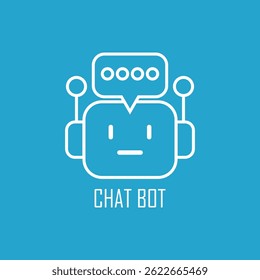Símbolo de ícone de inicialização de bate-papo. Inteligência Artificial Automação Ai Chatbot Assistente virtual