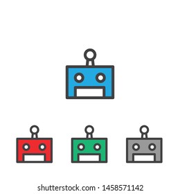 Chat Bot icon. Simple element illustration. Chat Bot symbol design from Artificial Intelligence collection. Can be used in web and mobile.