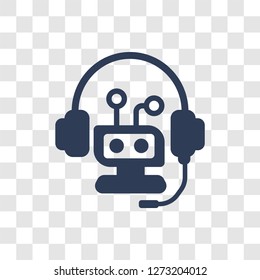 chat bot icon. Trendy chat bot logo concept on transparent background from General collection