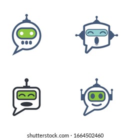 Chat bot icon vector illustration design