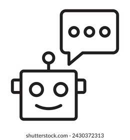 Chat bot icon. vector illustration.