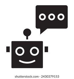 Chat bot icon. vector illustration.