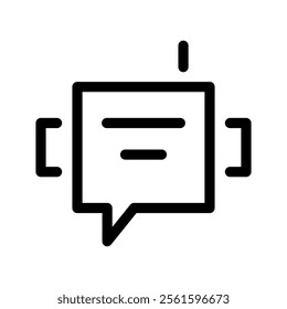 Chat Bot Icon Vector Symbol Design Illustration