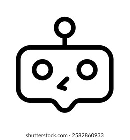 Chat Bot Icon Vector Symbol Design Illustration