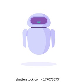 Chat bot isolated. Concept of virtual assistant, business development, sales increase, modern technologies, communication help service, customer service robot. Vector illustration in flat design