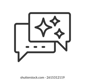 Chat bot line icon, pixel perfect, vector eps10 illustration