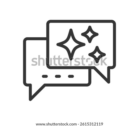 Chat bot line icon, pixel perfect, vector eps10 illustration