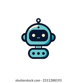 logotipo de bot de bate-papo, logotipo de bot de ai, logotipo de inteligência artificial de robô, ícone de robô, ícone de robô, ícone de robô assistente inteligente virtual. Cabeça de robô com balão de fala	