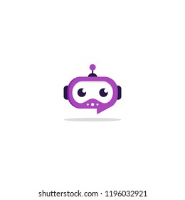 chat bot logo bubble talk messenger robot mascot