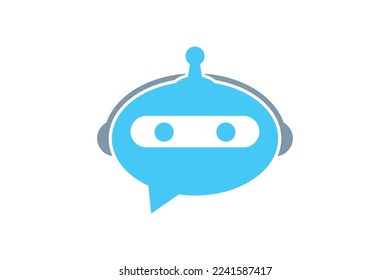 Chat bot logo icon vector isolated concept