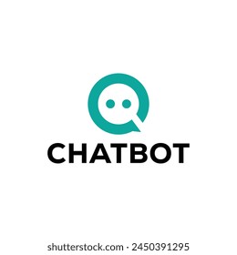 Chat bot logo icon vector