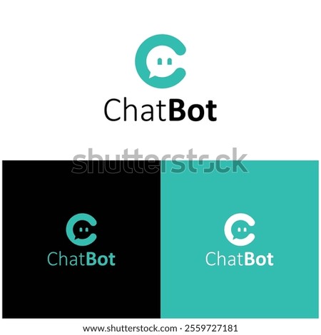 chat bot logo icon vector