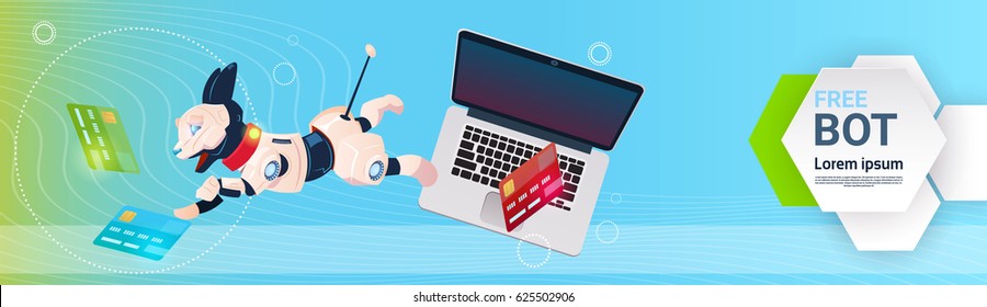 Chat Bot Robot Virtual Assistance Of Website Or Mobile Applications, Artificial Intelligence Concept Flat Vector Illustration