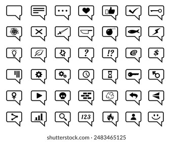 chat box chating communication message contact mail icon symbol illustration vector art ui ux design web decoration button element