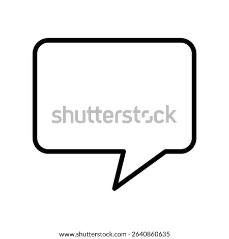 Chat box flat icon vector set, linear outline icon, minimal vector illustration for interface design