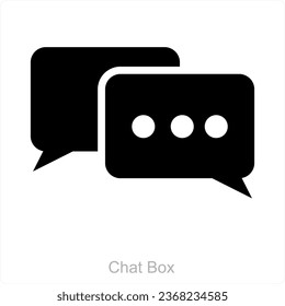 Concepto de caja de chat e icono de chat