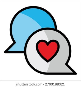 Elemento de icono de cuadro de chat para diseño