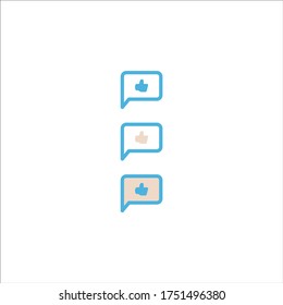 chat box icon flat vector logo design trendy illustration signage symbol graphic simple