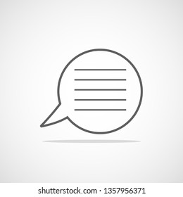 chat box icon on white background