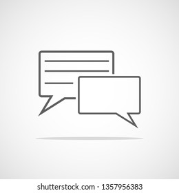 chat box icon on white background