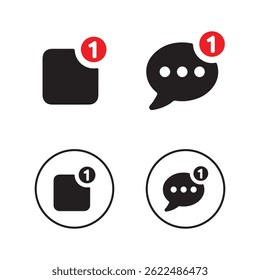 Chat box icon set. Email symbol. Message vector illustration eps 10