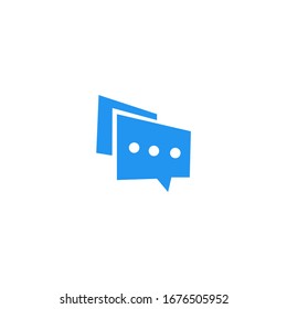 Chat Box Logo Design Inspiration. vector illustration.