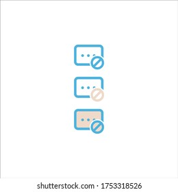 chat box message icon flat vector logo design trendy illustration signage symbol graphic simple