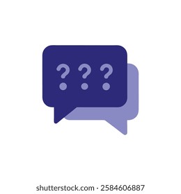 Chat Box with Multiple Question Marks Inside