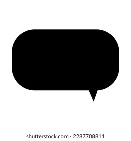 Chat box on white background
