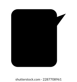 Chat box on white background