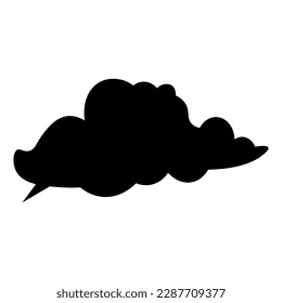 Chat box on white background