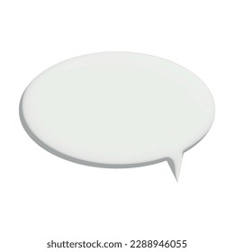 Chat box on white background