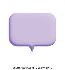 Chat box on white background