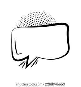 Chat-Box auf weißem Hintergrund