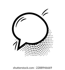 Chat box on white background