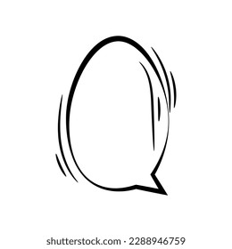 Chat box on white background