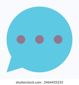 Icono de burbuja de voz, Comunicación, Cuadro de comentarios, Icono de Vector aislado de estilo plano,