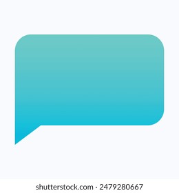 Chat Box Speech Bubble Icon, Communication, Comment Box, Isolated Gradient Vector Icon.