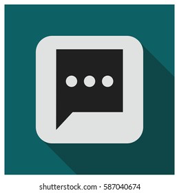 Chat box vector icon