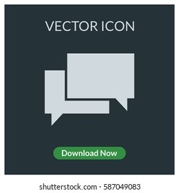 Chat box vector icon