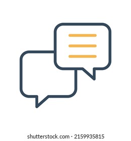 Chat box Vector icon which is suitable for commercial work and easily modify or edit it

