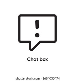 Chat Box Vector Line icon 