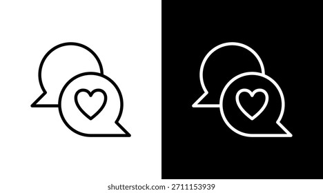 Chat Box White Icon Set Design