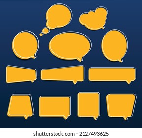 chat box yellow background blue