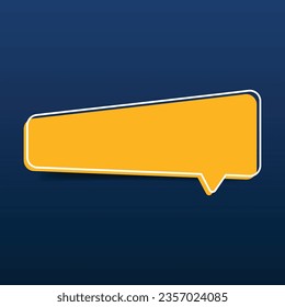 chat box yellow background blue editabel Free Vector image