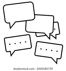 chat boxes art vector illustration